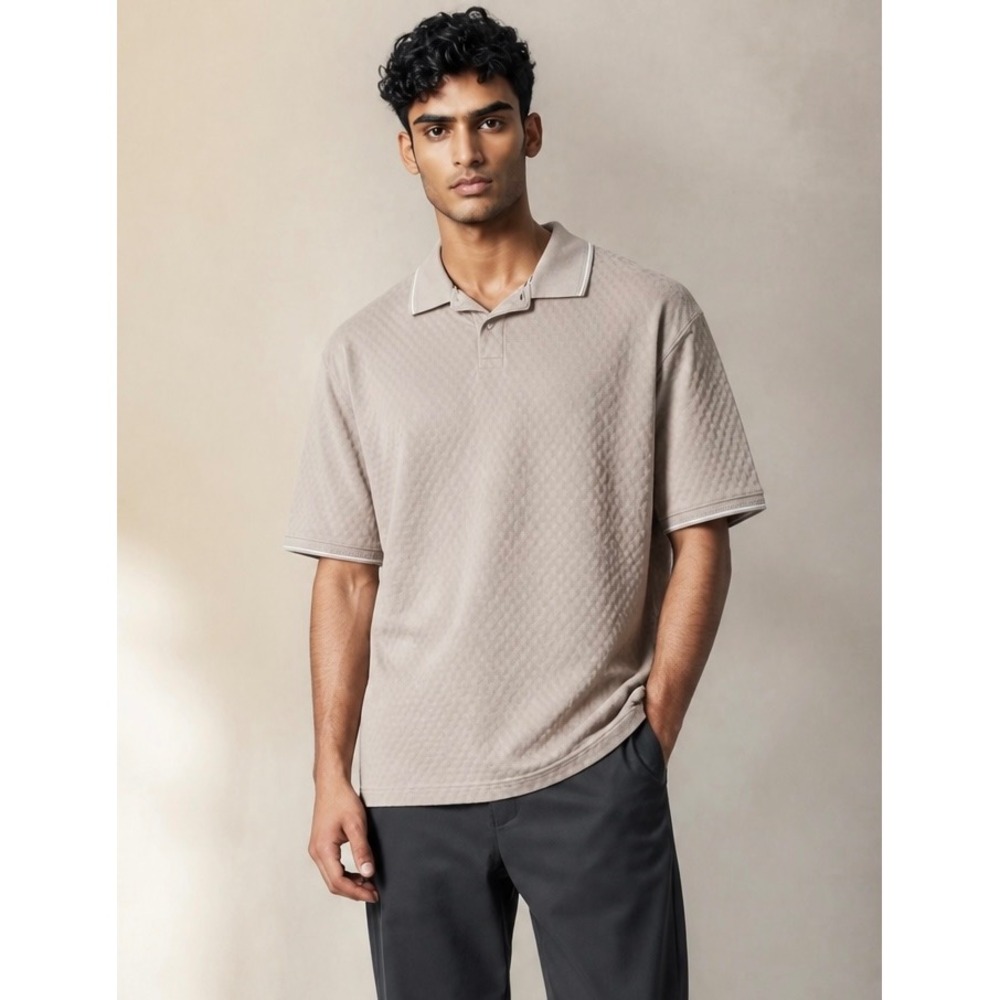 Ted Baker Textured Knit Polo XL‎